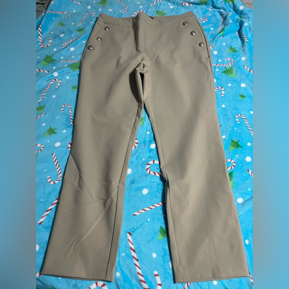 Rachel Zoe Women's Tan Straight Leg Pants